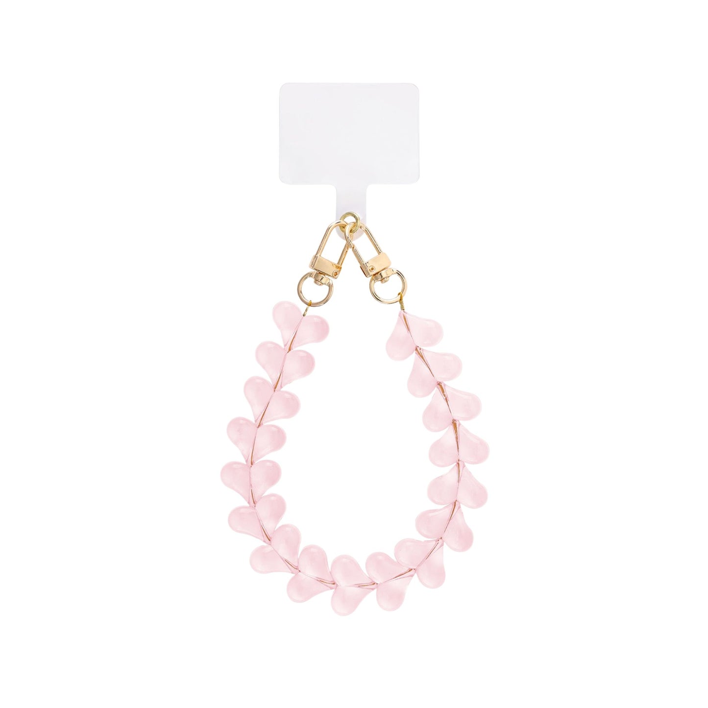 Lichtroze phone cord met hartdetails – Dreamy Heart Light Pink Phone Cord van My Favez