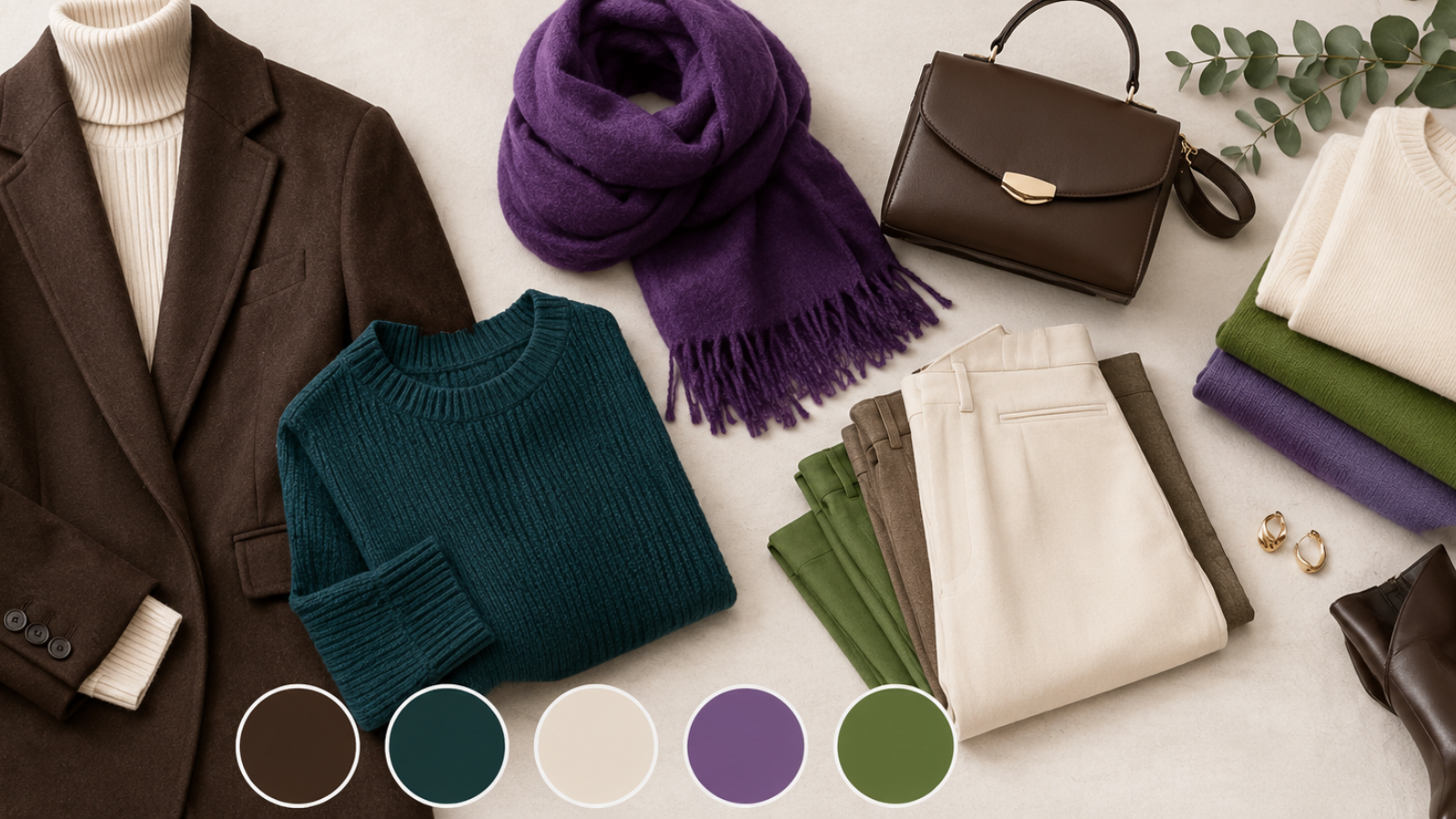 Modekleuren 2026 met herfst- en winterkleuren voor dames kleding