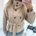 Trenchcoat beige met riem