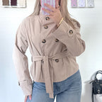 Trenchcoat beige met riem