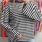 zwart witte longsleeve dames