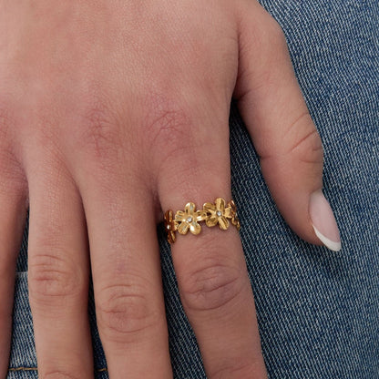 Bloom Ring Goud
