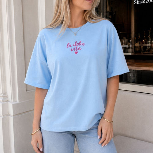 Blauw dolce vita t-shirt dames 