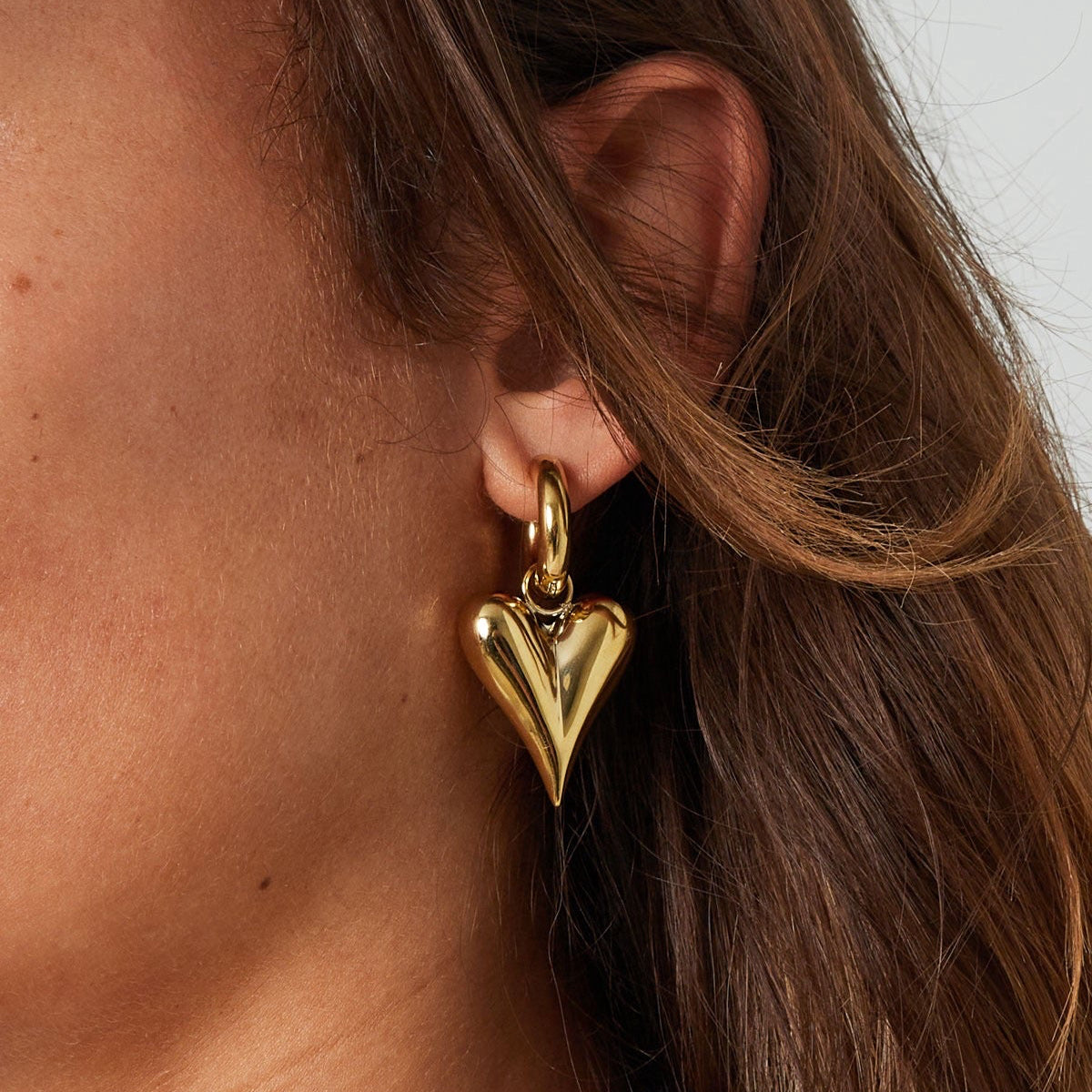 Classic Heart Oorbellen Goud