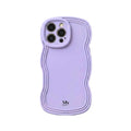 Lila telefoonhoesje met double wave design – Double Wave Lilac Case van My Favez