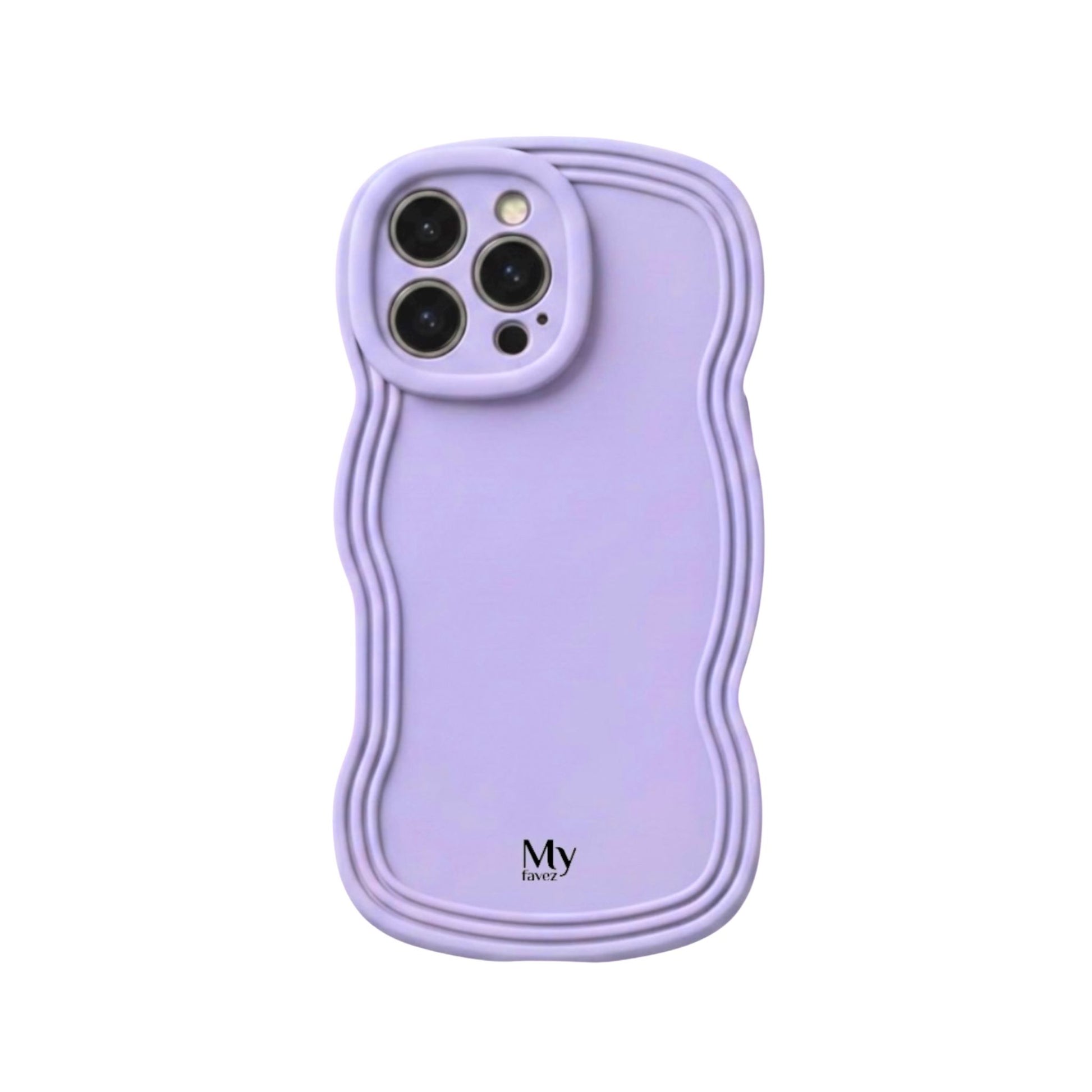 Lila telefoonhoesje met double wave design – Double Wave Lilac Case van My Favez
