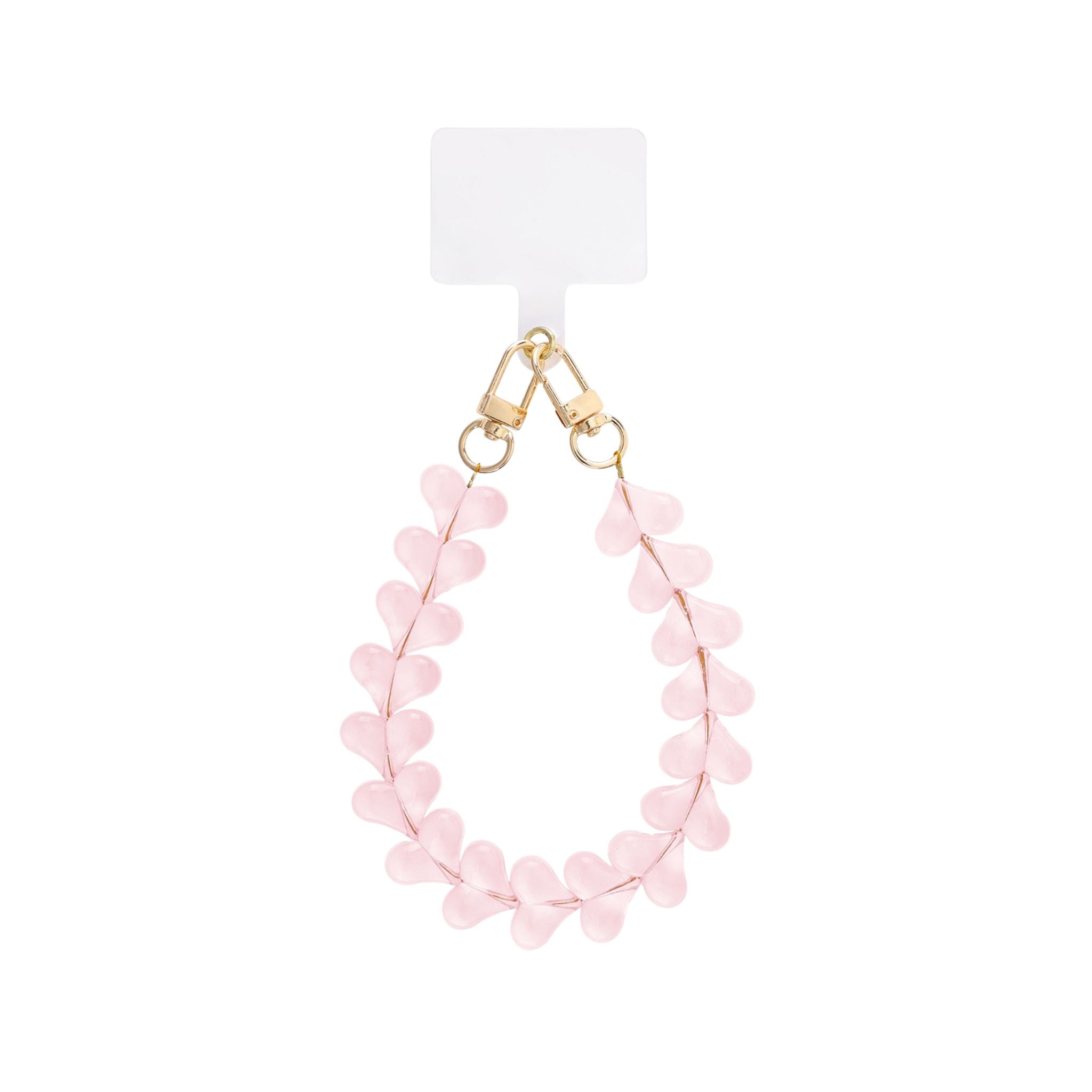 Lichtroze phone cord met hartdetails – Dreamy Heart Light Pink Phone Cord van My Favez