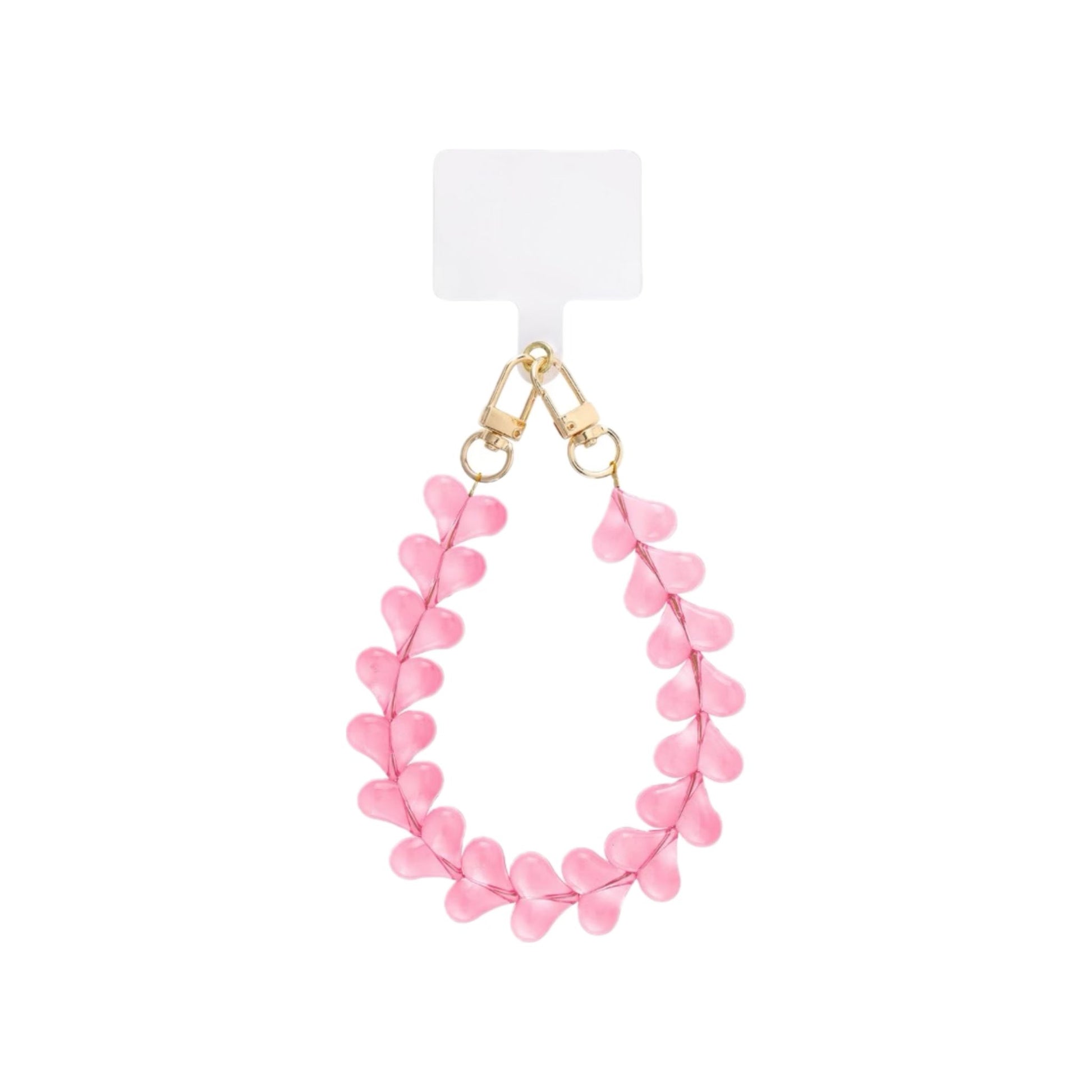 Roze phone cord met hartdetails – Dreamy Heart Pink Phone Cord van My Favez