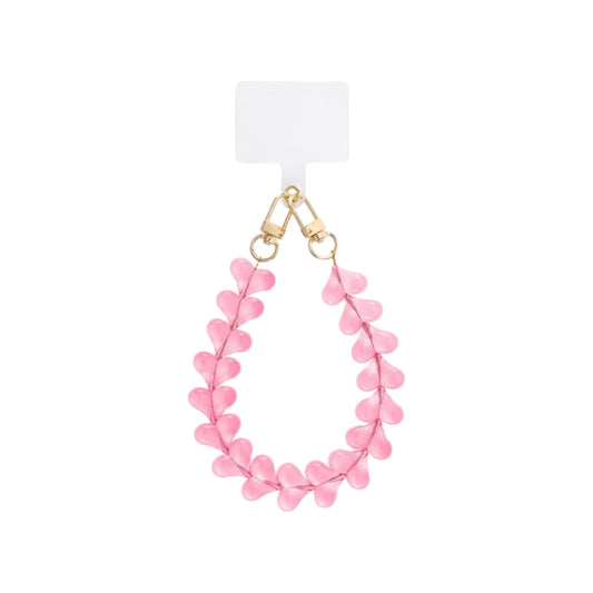 Roze phone cord met hartdetails – Dreamy Heart Pink Phone Cord van My Favez
