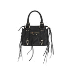 Zwarte crossbody fringe bag – My Favez