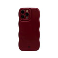 Burgundy telefoonhoesje met glow wave design – Glow Wave Burgundy Case van My Favez