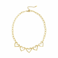 Heart Chain Ketting Goud