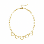 Heart Chain Ketting Goud