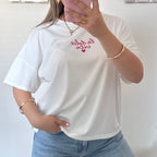 Wit dolce vita t-shirt dames