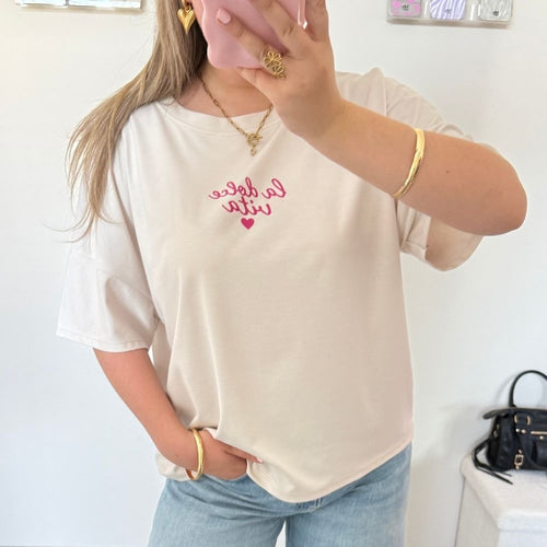 Beige dolce vita t-shirt dames