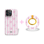 Pink Paradise MagSafe Set – Hoesje + Matching Ringholder