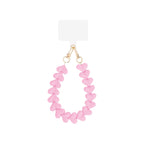 Roze phone cord met hartjes – Pink Heart Phone Cord van My Favez