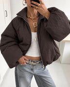 Puffer jas dames zwart
