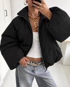Puffer jas dames zwart