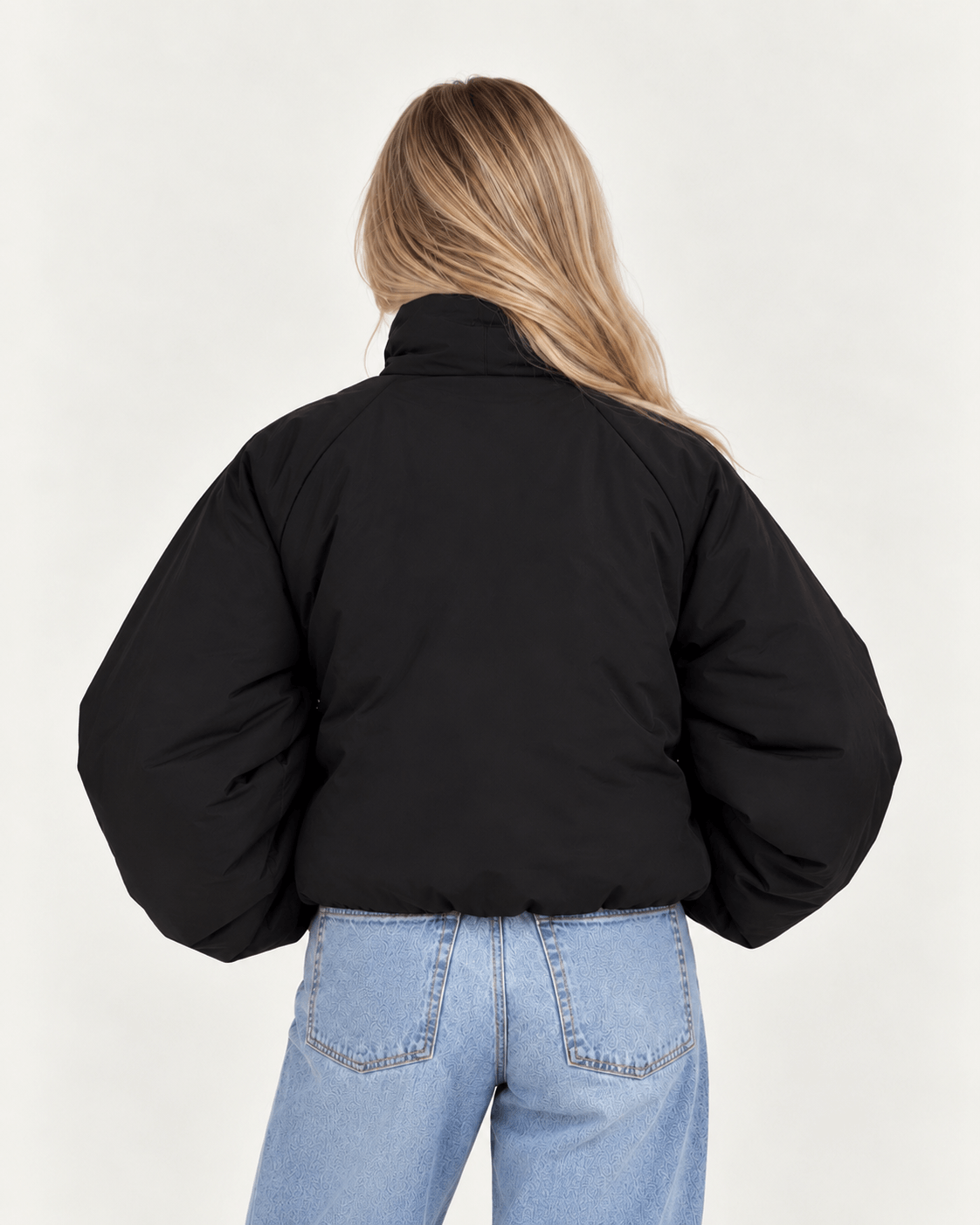 puffer jas zwart