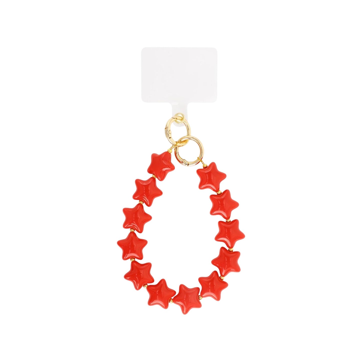 Rood phone cord met sterretjes – Red Stars Phone Cord van My Favez