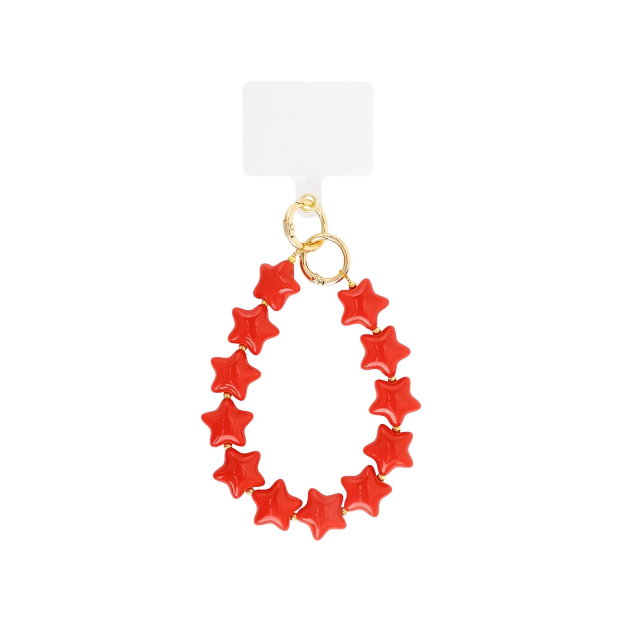 Rood phone cord met sterretjes – Red Stars Phone Cord van My Favez