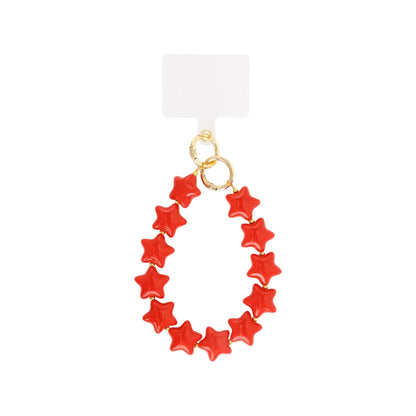 Rood phone cord met sterretjes – Red Stars Phone Cord van My Favez