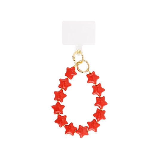 Rood phone cord met sterretjes – Red Stars Phone Cord van My Favez