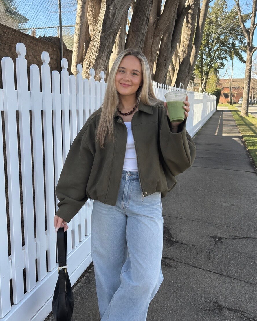 Suède jas dames army groen oversized