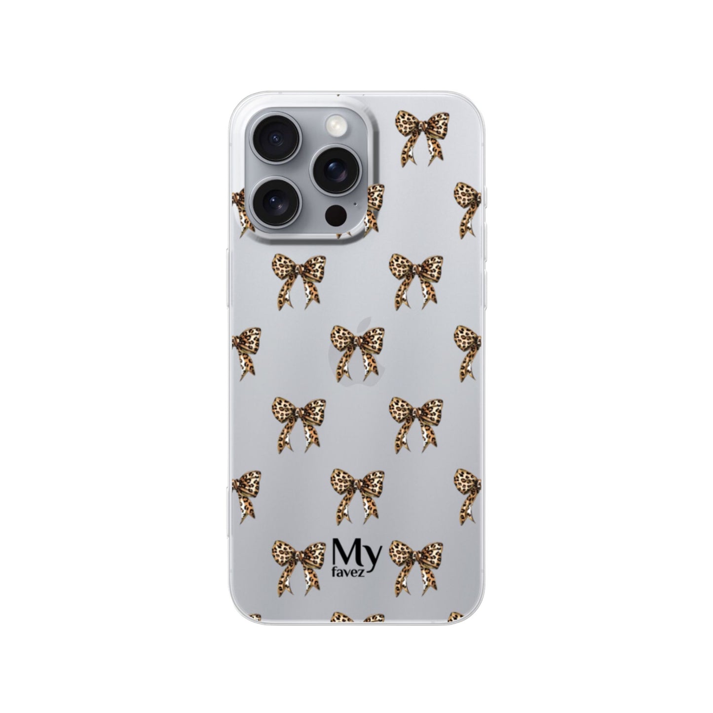 Transparant telefoonhoesje met strikjes – Wild Bows Case van My Favez
