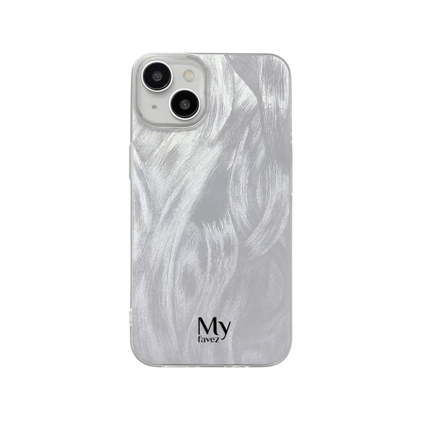 Glitter Glam transparant telefoonhoesje – My Favez