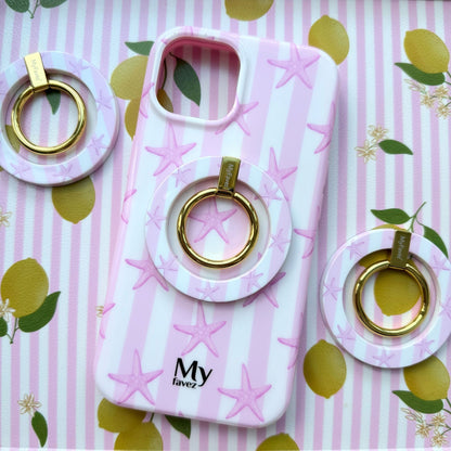 Pink Paradise MagSafe Set – Hoesje + Matching Ringholder