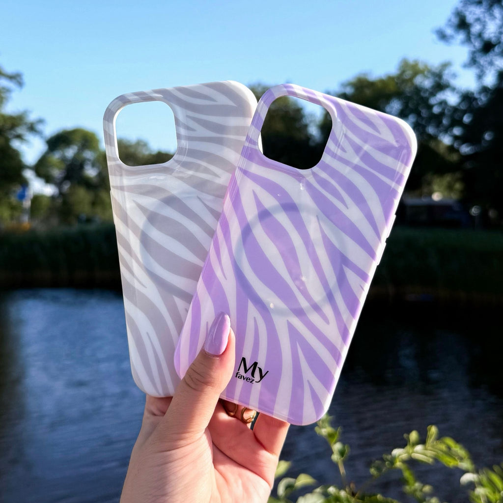 Zebra Stripes Lilac Magsafe Case